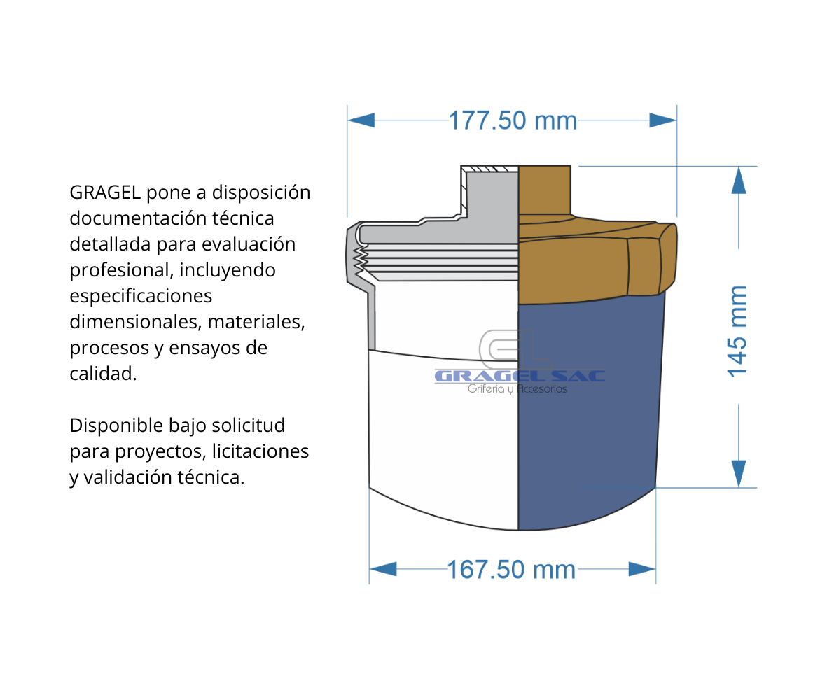 REGISTRO TIPO DADO DE 6″ PESADO CROMADO
